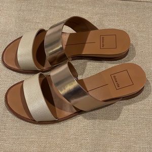 Dolce vita two strap leather sandal
